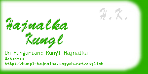 hajnalka kungl business card